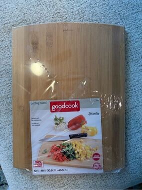 GoodCook Everyday Bamboo Cutting Board 11.5 x 15.5” Large Rectangle Easy Clean